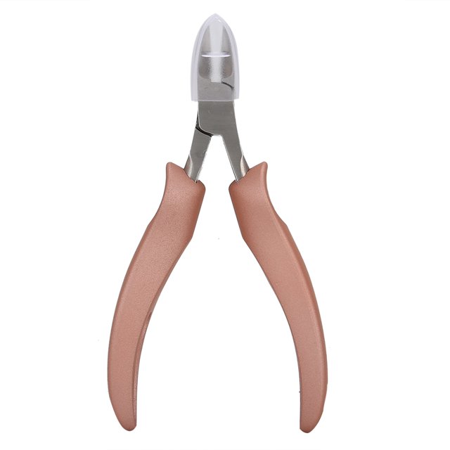 Stainless Toenail Clipper Cutter Dead Skin Removal Nipper Cutícula Pedicura TrimmerRose Oro
