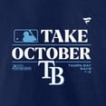 thumbnail image 4 of Men's Fanatics Branded  Navy Tampa Bay Rays 2023 Postseason Locker Room T-Shirt, 4 of 4