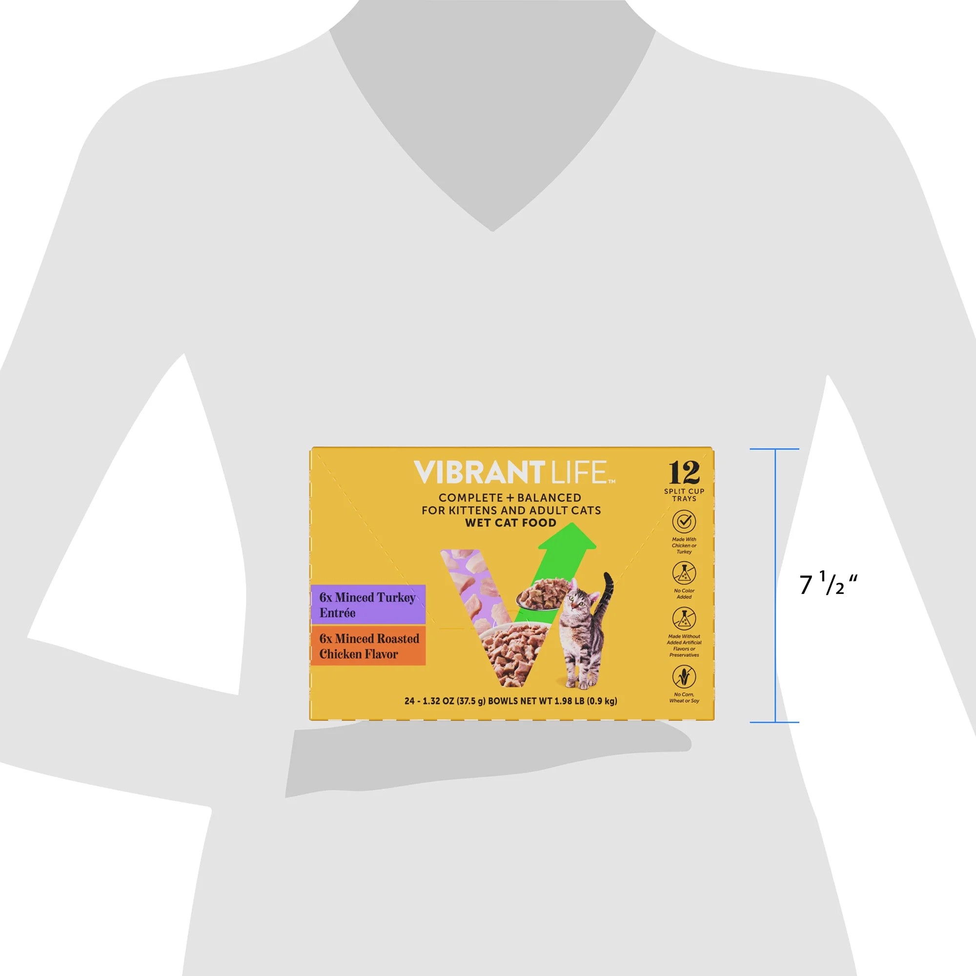 Vibrant Life Chicken & Turkey Cuts in Gravy Wet Cat Food, 12 Pack photo 7