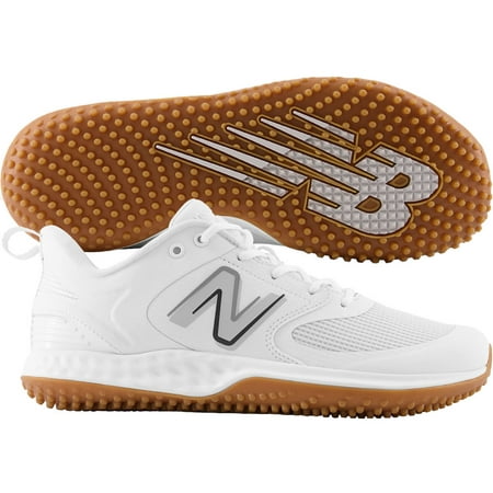 

New Balance Men s Fresh Foam 3000V6 Baseball Turf-Trainer Shoes White/White Medium 8.5 8.5 Medium US/White|White