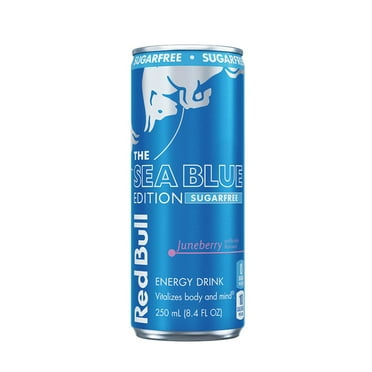 Red Bull Sea Blue Edition Sugarfree Energy Drink, Juneberry, 8.4 fl. oz. Can,  80mg Caffeine