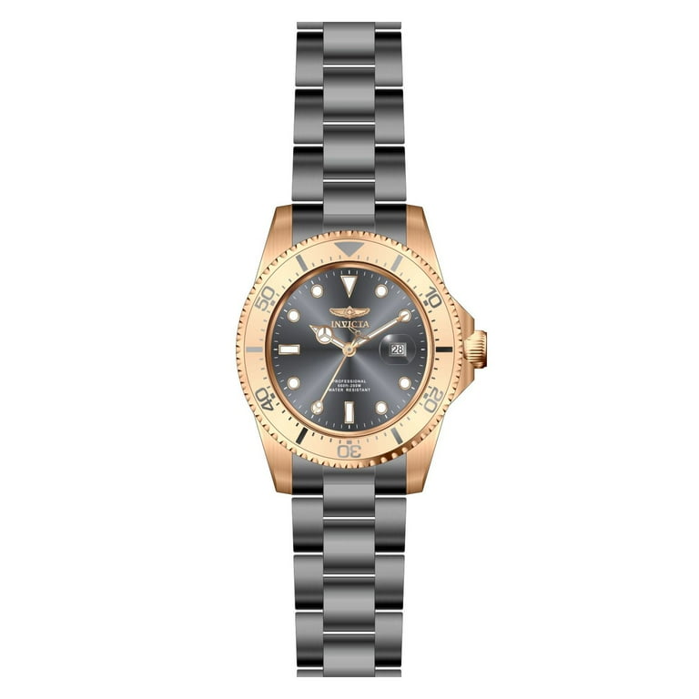 Invicta Men s Pro Diver 23401 Rose Gold Stainless Steel Japanese Quartz Diving Watch Walmart