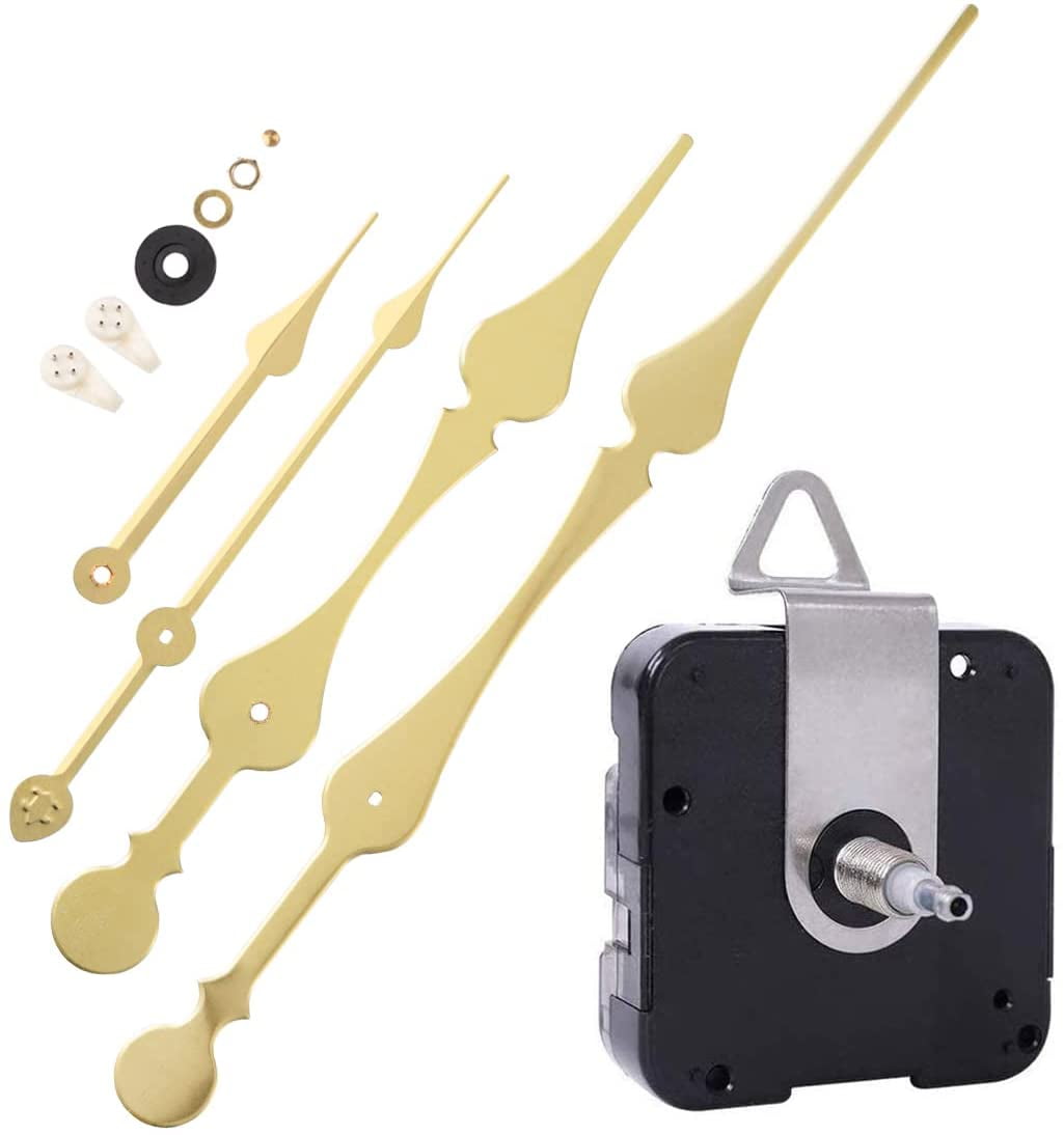Quad Chime Quartz MANTEL SHELF Clock Movement Tubular Bell 3/8" Dial SPADE HANDS 