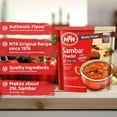 thumbnail image 2 of MTR Sambar Powder Ready Mix – Authentic Indian Curry Powder Blend of Turmeric, Red Chili, Fenugreek & Asafoetida – Great Aroma & Flavor – Perfect for Flavorful Sambar Broth – (200g, Pack of 1), 2 of 7