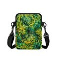 thumbnail image 2 of Psesaysky Crossbody Bag for Shop, with Zipper Pockets Lightweight Coin Bag for Womens Tropical Palm Leaf Theme Crossbody Bags, 2 of 7
