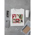 thumbnail image 3 of Farm Animals Xmas - Santa Hat Festive T-shirt Men's, 3 of 4