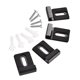 thumbnail image 2 of Kit de 4 clips para soporte de espejo con accesorios de fácil instalación para espejos de pared. Negro L, 2 of 9