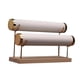 thumbnail image 3 of Exhibidor de pulseras Organizador de pulseras Elegante base de madera Organizador de almacenamiento de pulseras Cuero PU blanco, 3 of 9