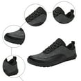 thumbnail image 6 of Mostsola Mens Sneakers Fashion Anti-Slip Lace up Barefoot Walking Shoes Comfort Low Top Flats Shoes, 6 of 8