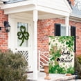 thumbnail image 2 of Sm:)e Green Shamrock Not Lucky Just Blessed Saint Patricks Day Garden Flag 12x18 Inch, 2 of 7