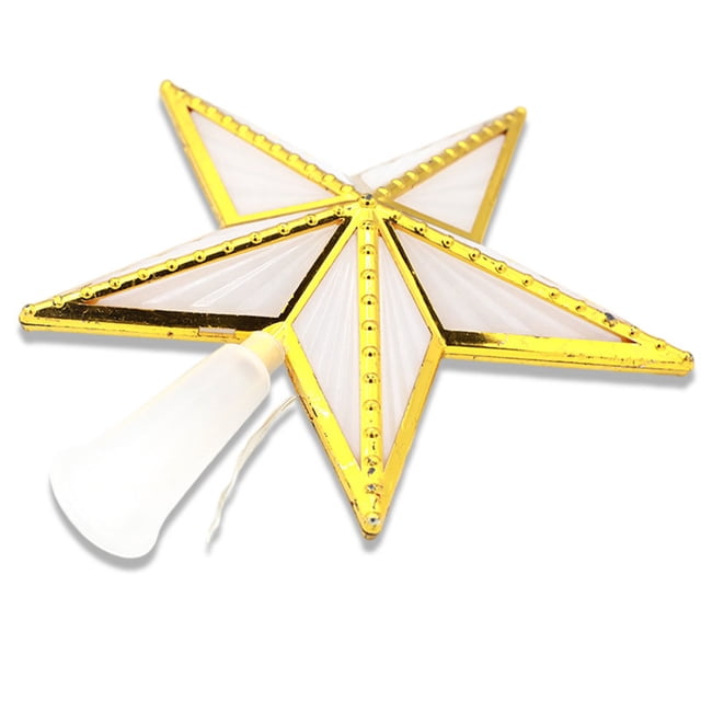 Ounissouiy LED Árbol de Navidad Estrella Luz 3D Iluminado Colorido Plástico Hueco Decorativo Proyector Fiesta Festival Decoración Niños Niñas Kits de decoración para fiestas Ounissouiy HA009891-00