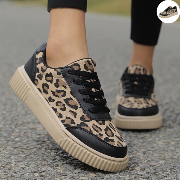 Willtoo Sneakers for Women Round Toe Platform Sneakers, Lace Up Thick Sole Casual Walking Shoes, Non-Slip Chunky Fashion Trainers