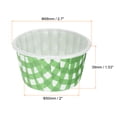 thumbnail image 2 of Unique Bargains 50 Pcs Standard Cupcake Cups Disposable Oven Safe Baking Cups, Green, 2 of 5