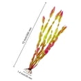 thumbnail image 3 of Plantas de agua de algas artificiales para acuario, decoraciones de plantas de pecera de plástico, 10 piezas (rojo vino), su color no se desvanecerá, 3 of 5