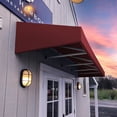 thumbnail image 5 of Awntech 6.38 Ft New Yorker Fixed Awning Canopy with Rigid Valance (76.5in x 18in x 36in), Burgundy, 5 of 5