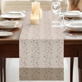 thumbnail image 3 of Table Runners 60 Inches Long Dress Scarves, Beige Pink Floral Farmhouse Kitchen/Dining Table Runner, Small Coffee Tablerunners, Spring Flowers 13x60 Inch, 3 of 9