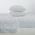 thumbnail image 3 of Great Bay Home Coastal Microfiber Wrinkle Resistant Sheet Set  (Full, Seashell - Grey), 3 of 6