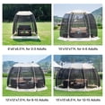 thumbnail image 2 of Alvantor Screen House Room Tienda de campaña Toldo al aire libre Pop Up Sun Shade Hexágono Refugio Paredes de malla No impermeable 10'x10' Beige Patente pendiente, 2 of 5