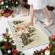 thumbnail image 1 of Christmas Holiday Embroidery Style Non-Slip Absorbent Kitchen Floor Mat, Washable Indoor Doormat for Entryway Bathroom Laundry Room Decor, 1 of 6