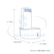 thumbnail image 2 of Campana de Cocina Sanaire Zirconia 60 CM Negro, 2 of 2