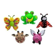 Tenna Tops 5 Pack Car Antenna Toppers (Butterfly, Frog, Ladybug, Giraffe, Pig)