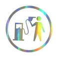 thumbnail image 3 of Car Sticker Easy Installation Decoration Fuel Tank Cover Sticker Vinyl Decal for colorful gradient, 3 of 9