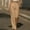 Khaki, variant on Women's Solid Color Wrinkle-Free Pleated High Waisted Business Casual Wide Leg Dress Pants Khaki XL(XL)