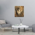 thumbnail image 5 of HFDF Lion of Judah Lamb of God Jesus Christ Canvas Wall Art Religious Jesus Christ Spiritual Wall Décor spirational Farmhouse Vtage Artwork for Livg Room Bedroom Ready to Hang 16x24inch Framed, 5 of 6