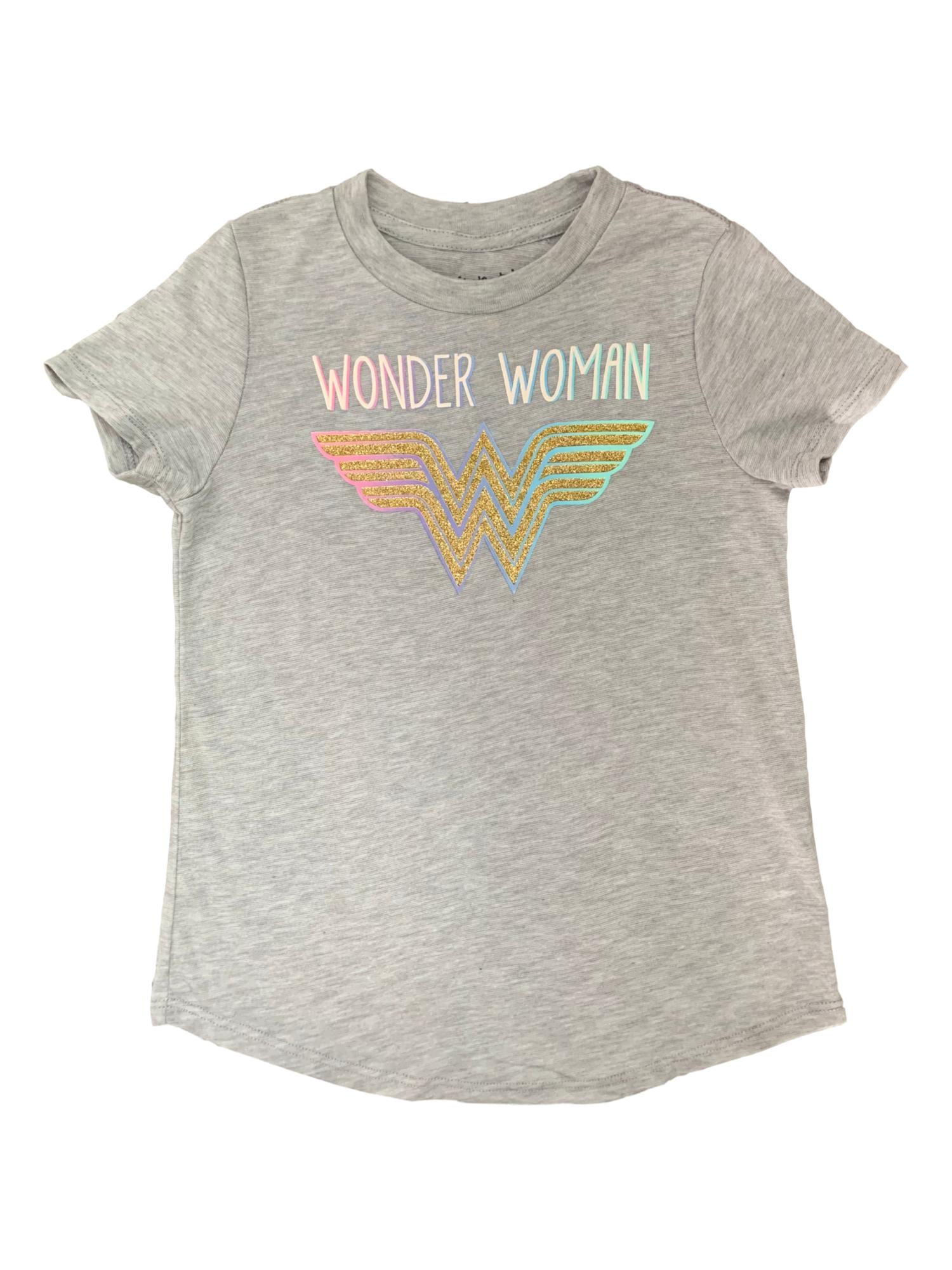 Wonder Woman Girls Short Sleeve Gold 