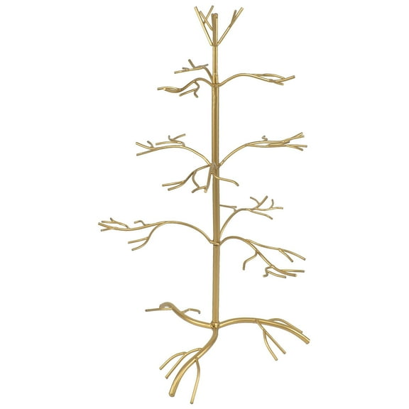 Red Co. Ornament Tree Christmas Décor Jewelry and Accessory Display in Gold Finish - 25" h