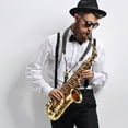 thumbnail image 1 of HEANUJJ 1Pc Black Saxophone Fixing Strap Adjustable Comfortable Saxophone Neck Belt Accessory, 1 of 7