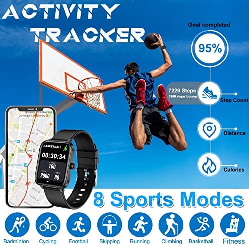 Pradory Smart Watch Reloj Fitness con Presion Arterial Monitor de Rit Bodega Aurrera en linea