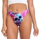 thumbnail image 1 of Fotbe Neon Skull With Milkshake Tanga Sin Costuras para Mujer con Estampado – Panties Invisibles, Transpirables y Cómodos para Uso Diario-3X-Large, 1 of 6
