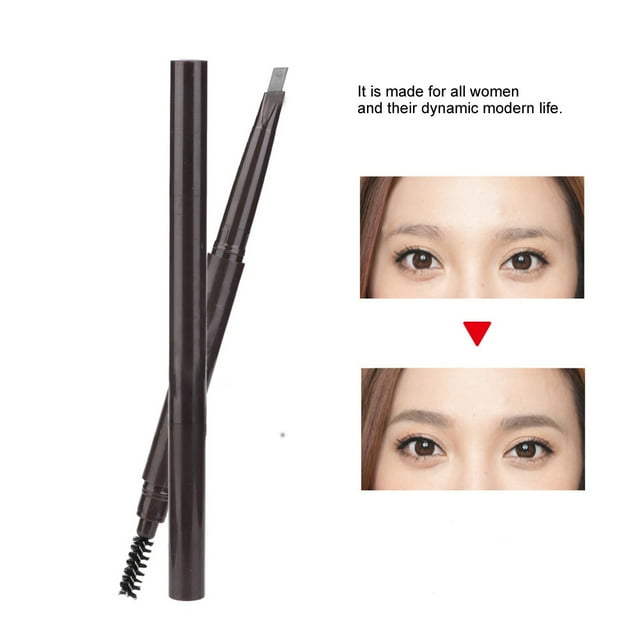 Dual End Automatic, Pen With Eyebrow Authorized SR Rotation Brush Makeup Pencil 4 Grey