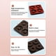 thumbnail image 5 of Bewildely Molde de 4 rejillas para hornear Chocolate, herramientas para pasteles, galletas, dulces, magdalenas, dispensador de moldes para Herramientas y accesorios para hornear Color café, 5 of 6