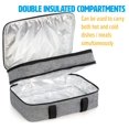thumbnail image 4 of Dawhud Direct | Vp Home Double Casserole Insulated Travel Carry Bag Heather, 4 of 6