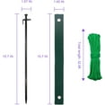 thumbnail image 2 of Heavy Duty Tree Stakes, 3 Pcs 15.8" Tree Stake Kit, Tree Supports for Leaning Tree Hurricane Protection. Include 3 PCS 15.8" Steel Tree Stakes, 3 PCS 15.8" Tree Straps 32.8ft Rope, 2 of 6
