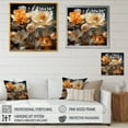thumbnail image 4 of Designart "Buttercups Radiating Sentiments" Buttercups Picture Framed Wall Art Living Room, 4 of 5