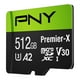 thumbnail image 2 of Tarjeta de memoria flash microSDXC PNY Premier-X 512 GB Clase 10, 2 of 9