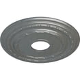 thumbnail image 3 of Ekena Millwork 15 3/8"OD x 3 5/8"ID x 1"P Dublin Ceiling Medallion (Fits Canopies up to 8 1/4"), Hand-Painted Platinum, 3 of 6