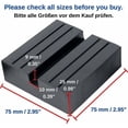 thumbnail image 2 of Heavy Duty Square Style Jack Pad, Anti-Slip Support Block For Car Lifting, Durable Rubber Construction With Extra Cushion (1PC), 2 of 5