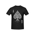 thumbnail image 2 of Men's Casual Athletic T-Shirt - Breathable Polyester, Short Sleeve, Crew Neck with Unique Poker Print Design - Perfect for Summer & Casual Attire Tee For Adult, Men, Women, Teen, Teenager, Adolescent, 2 of 7