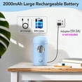 thumbnail image 6 of AFMAT Electric Pencil Sharpener, Fully Automatic Pencil Sharpener for 7-8mm Pencils & Colored Pencil, Auto in & Out, Rechargeable Vertical Hands-Free Sharpeners for Classroom/Home/Office,Blue, 6 of 9