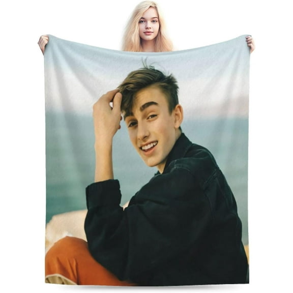 Blanket Johnny Orlando Soft and Comfortable Warm Fleece Throw Blankets Yoga Blankets Beach Blanket Picnic Blankets Gift for Dorm Room Office Decor Sofa Bed Camping Travel All Season
