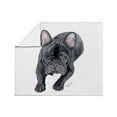 thumbnail image 3 of CafePress - Black French Bulldog Throw Blanket - Soft Fleece Throw Blanket, 50"x60" for All Ages, 3 of 4