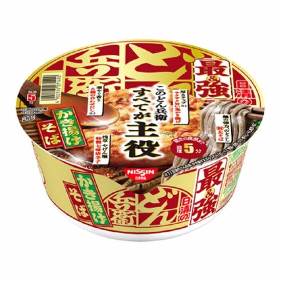 Nissin Saikyou Donbei Kakiage Soba Authentic Japanese Noodles for a Flavorful Meal - Tokyo Snack Land