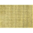thumbnail image 1 of Ahgly Company Machine Washable Indoor Rectangle Oriental Yellow Industrial Area Rugs, 8' x 10', 1 of 4