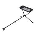 thumbnail image 1 of S SERENABLE Chaise de Camping Pliante Repose-Pieds Accessoire Alliage d'Aluminium Rétractable 45-74 cm Noir, 1 of 9