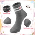 thumbnail image 3 of Bocaoying 12 Pairs Girl Crew Athletic Socks, Cotton Socks with Retro Stripes Flower Cartoon Patterns for Kids Running Sport Indoor Outdoor, Aged, 3 of 7