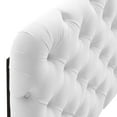 thumbnail image 4 of Modway Lizzy Tufted Twin Performance Velvet Headboard in White, 4 of 7